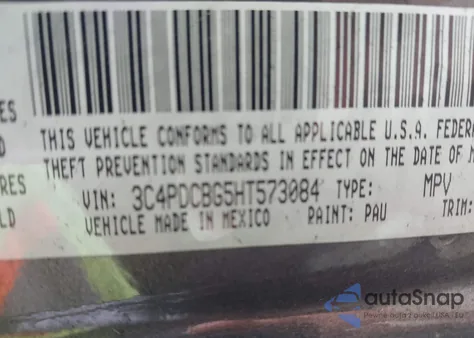 2017 Dodge Journey Sxt from USA, damaged, VIN 3C4PDCBG5HT573084